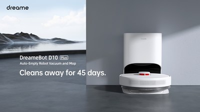 Dreame D10 Plus avec sa station de vidage